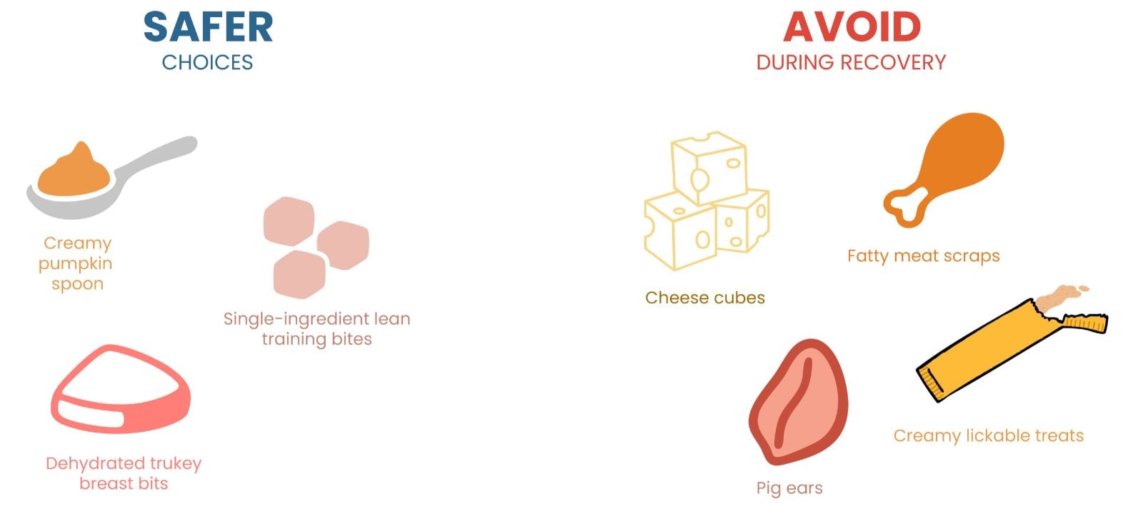 Safer Choices vs Avoid During Recovery